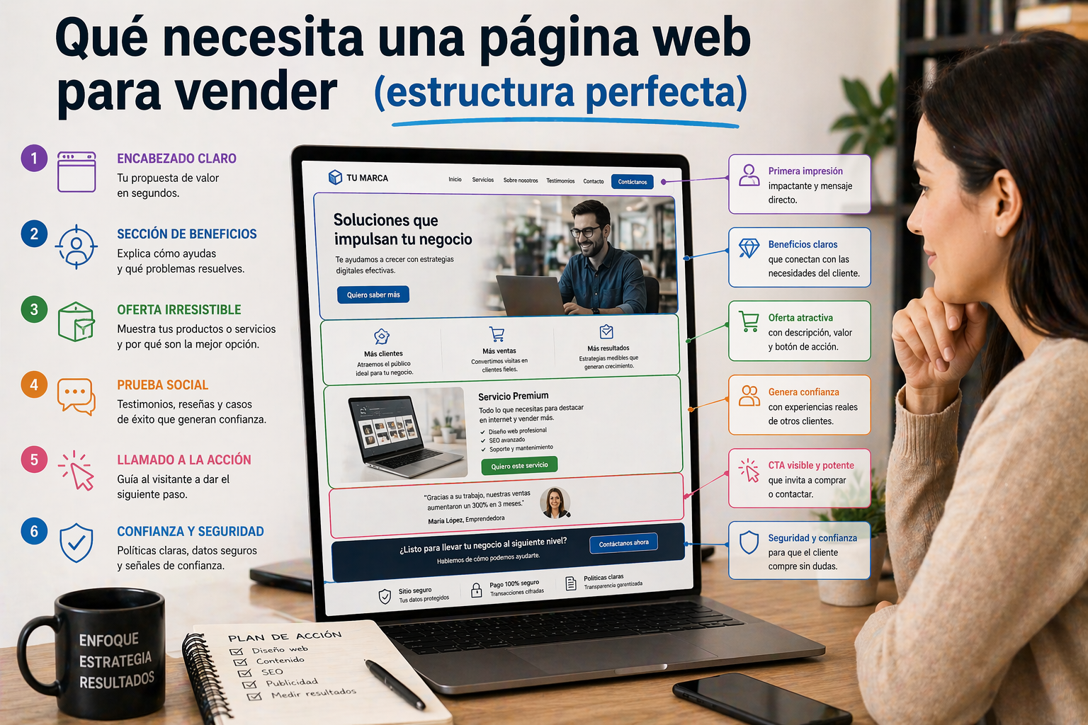 Qué necesita una página web para vender (estructura perfecta)
