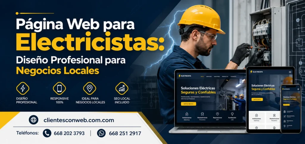 Página Web para Electricistas Diseño Profesional para Negocios Locales_resultado