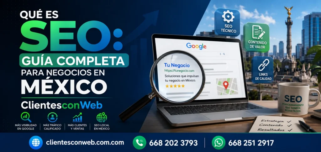 Qué es SEO Guía Completa para Negocios en México ClientesconWeb_resultado