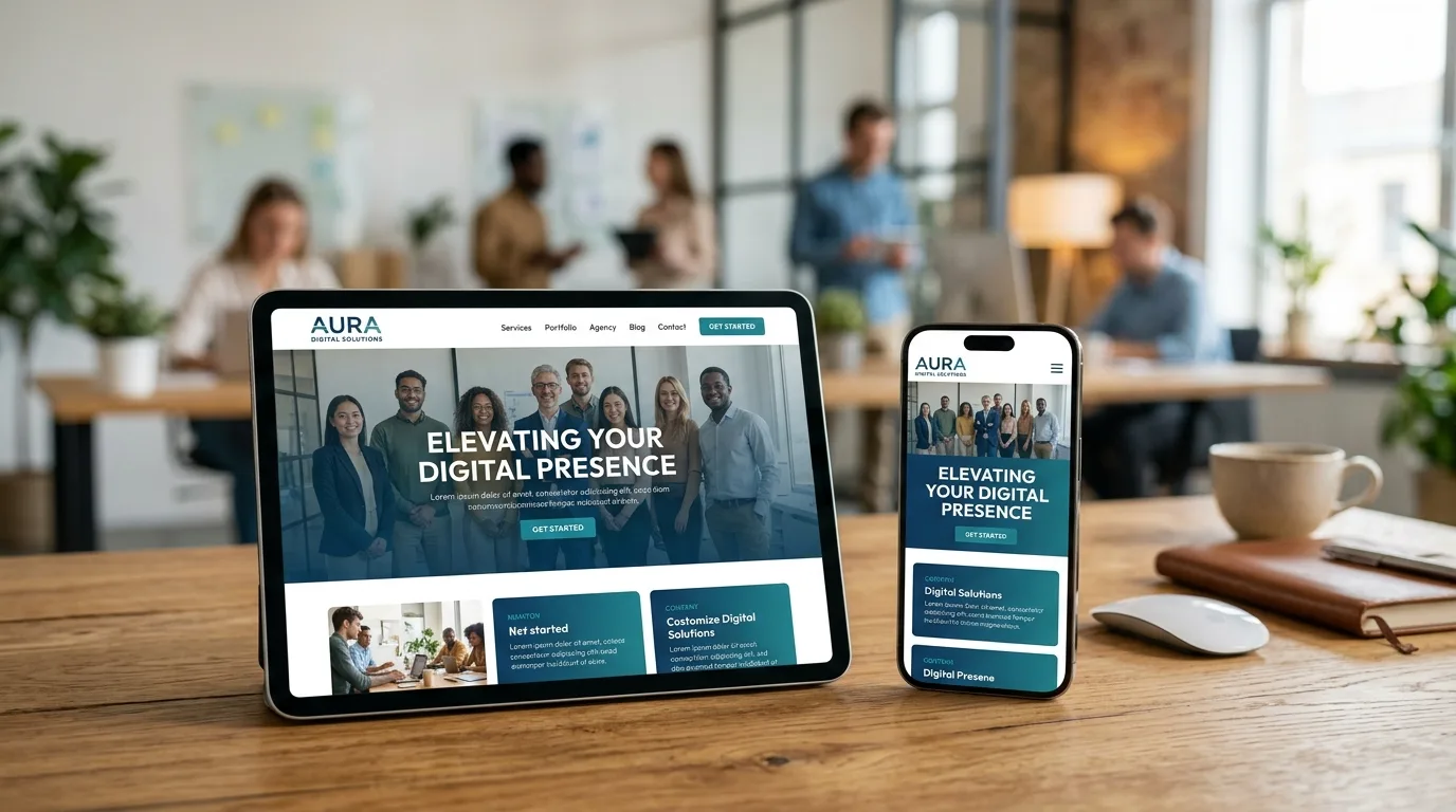 Diseño Web Responsivo para Adaptabilidad Móvil Un sitio web con diseño responsivo, adaptable a diferentes dispositivos como tabletas y smartphones, crucial para el diseño web en Los Mochis.