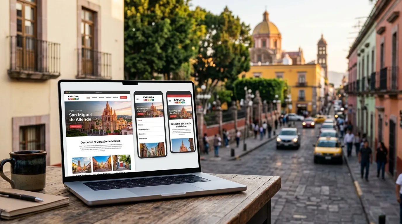 Sitios Web Adaptables: Diseño Responsive de Calidad por Nuestra Empresa de Diseño Web México Diseño web responsive para una empresa mexicana, adaptado a múltiples dispositivos