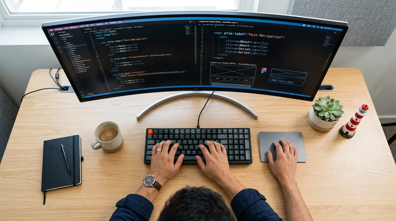 Expertos en Páginas Web Económicas para Negocios en Mazatlán Un grupo de personas colaborando en una mesa de trabajo, discutiendo ideas para un proyecto web.